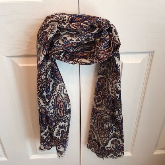 j. crew scarf paisley print scarf - Picture 1 of 6